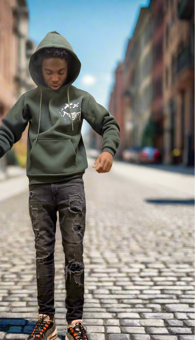 Classic Olive Green " Trappbabyy " Hoodie